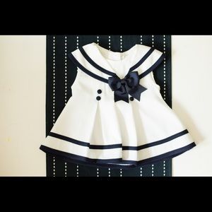Vintage baby girl Sailor dress